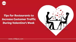 Tips for Restaurants to Increase Customer Traffic During Valentine's Week