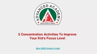 5 Concentration Activities To Improve Your Kid's Focus Level
