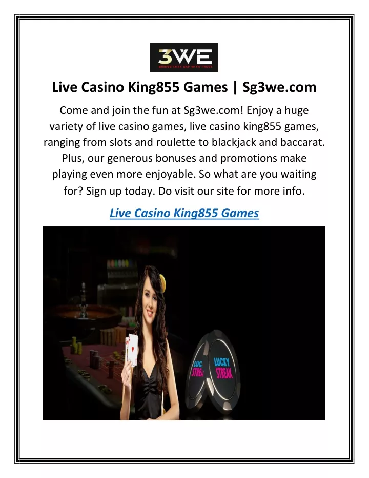 live casino king855 games sg3we com