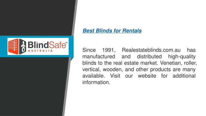 best blinds for rentals since 1991