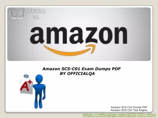 Amazon SCS-C01 By OfficialQa