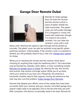 garage-door-remote-dubai