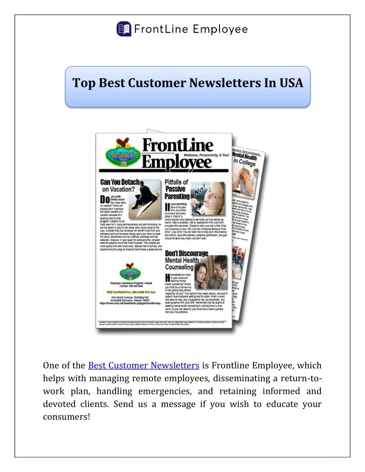 top best customer newsletters in usa