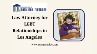 Law Attorney for LGBT Relationships in Los Angeles