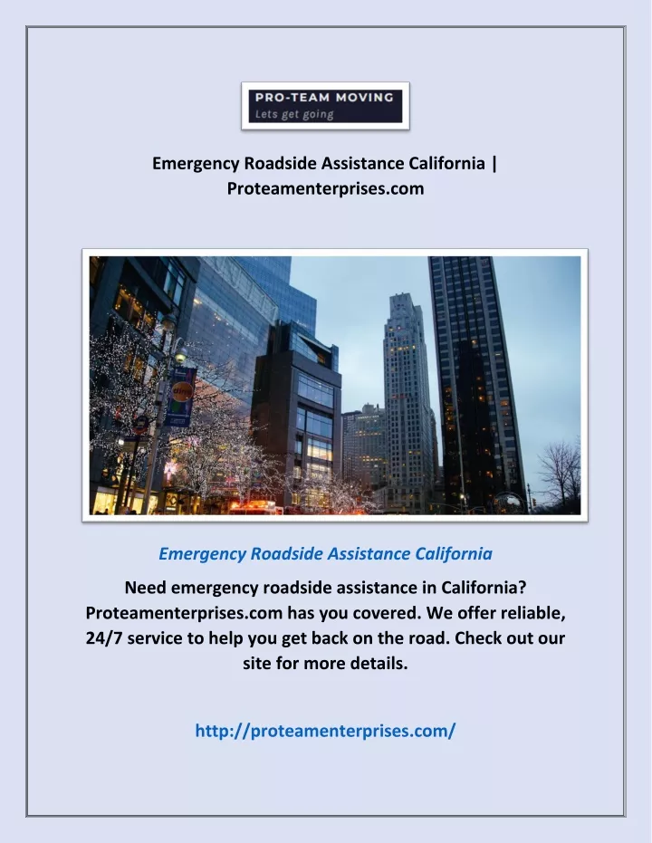 emergency roadside assistance california