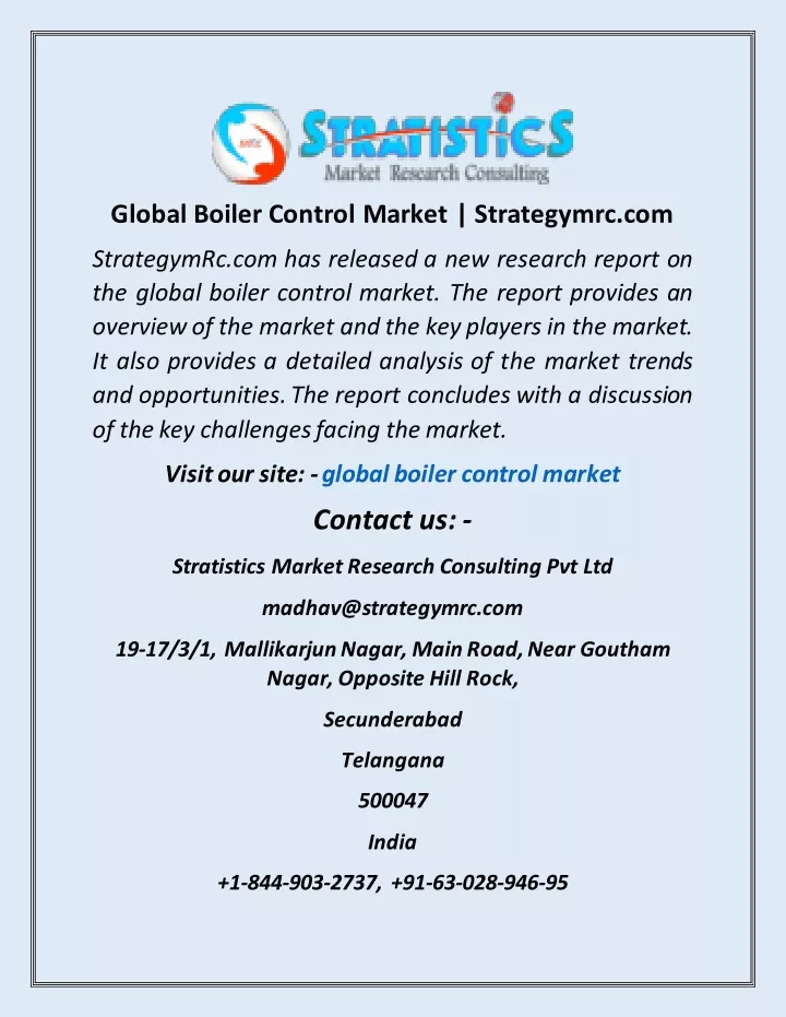 global boiler control market strategymrc com