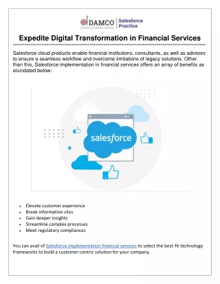 expedite digital transformation in financial