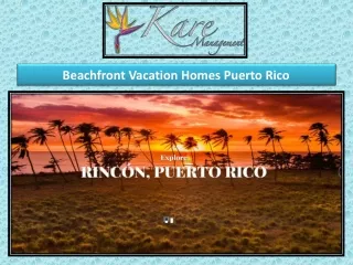 Beachfront Vacation Homes Puerto Rico