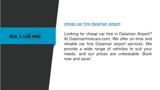 Cheap Car Hire Dalaman Airport  Dalamanhirecars.com