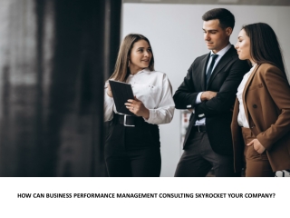 HOW CAN BUSINESS PERFORMANCE MANAGEMENT CONSULTING SKYROCKET YOUR COMPANY