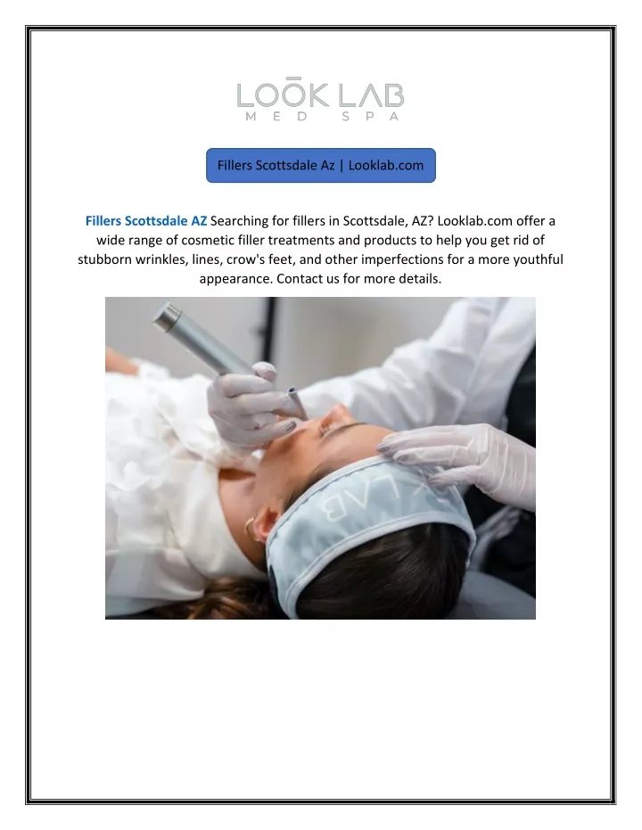 fillers scottsdale az looklab com