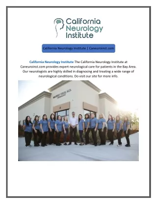 California Neurology Institute Caneuroinst.com