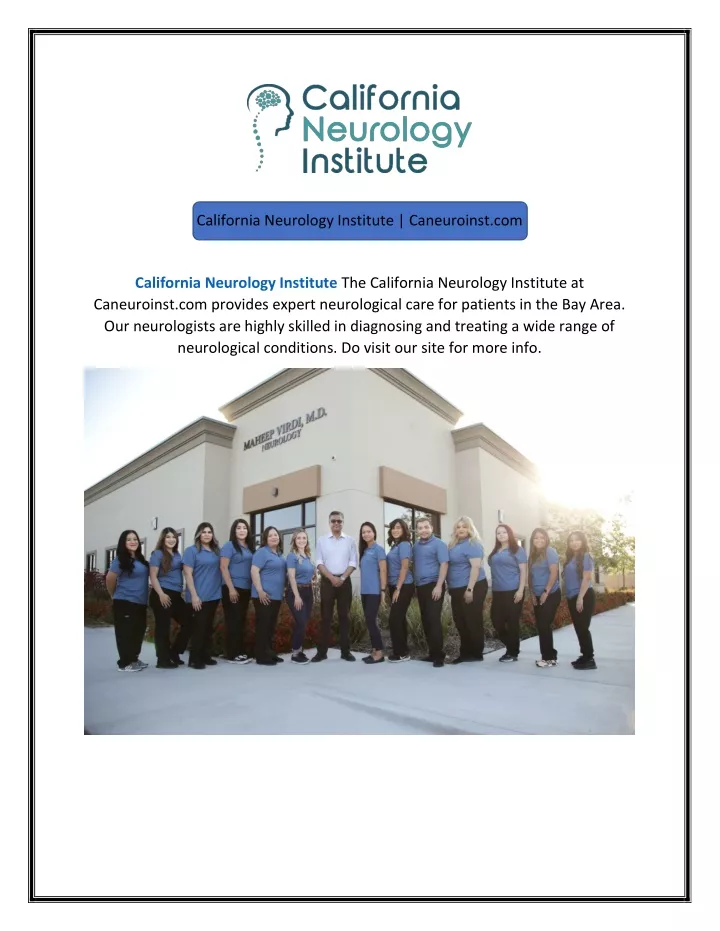 california neurology institute caneuroinst com