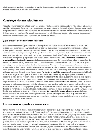 quieres sentirte querido y conectado a tu pareja