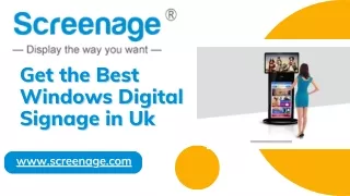 Get the Best Touch Screen Digital Signage in Uk
