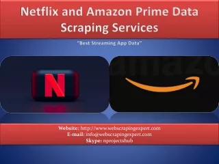 Netflix and Amazon Prime Data Scraping Services