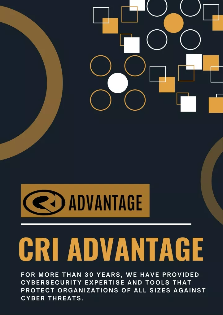 cri advantage for more than 30 years we have