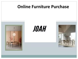 Online Furniture Purchase - Joah