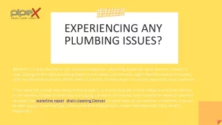 PipeXnow- Contact The Best Plumbers in Denver