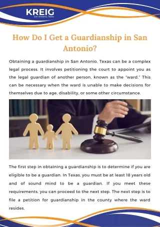 How Do I Get a Guardianship in San Antonio?
