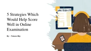 5 Strategies Which Would Help Score Well in Online Examination ​