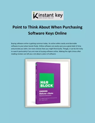 Point to Think About When Purchasing Software Keys Online