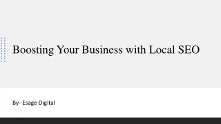 Boosting Your Business with Local SEO