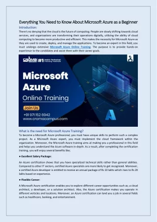everything you need to know about microsoft azure