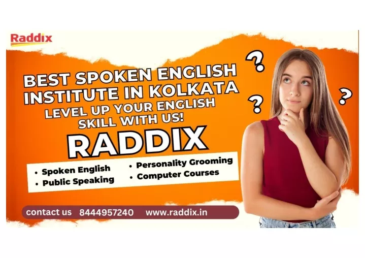 PPT Best Spoken English Institute In Kolkata Raddix PowerPoint 