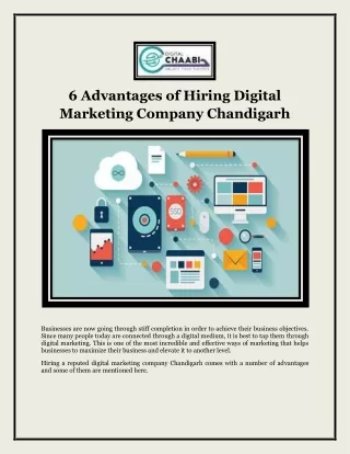 6 Advantages of Hiring Digital Marketing Company Chandigarh