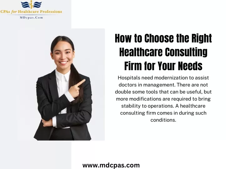 how to choose the right healthcare consulting