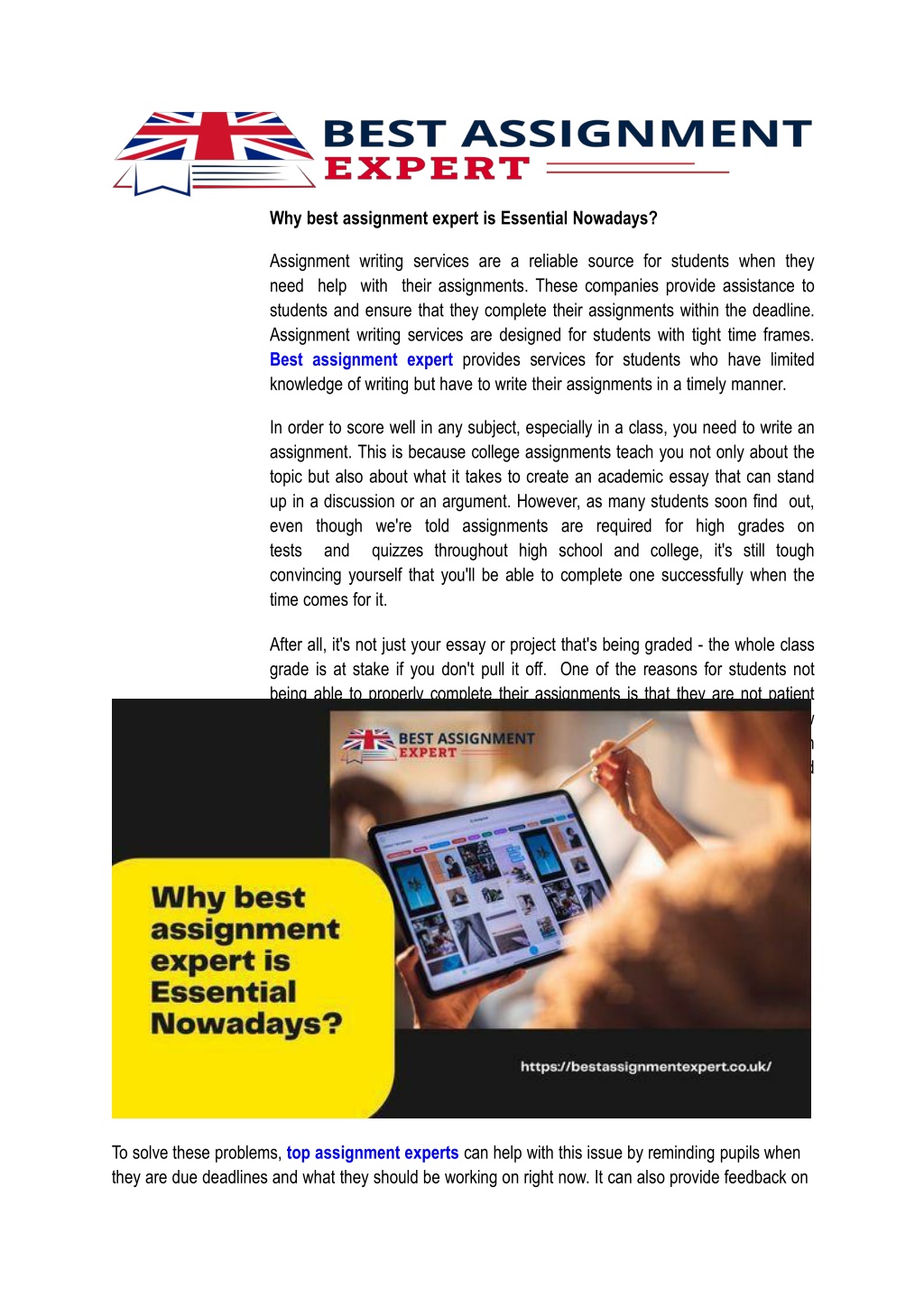 PPT - Why best assignment expert is Essential Nowadays PowerPoint ...