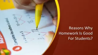 Reasons Why Homework Is Good For Students_