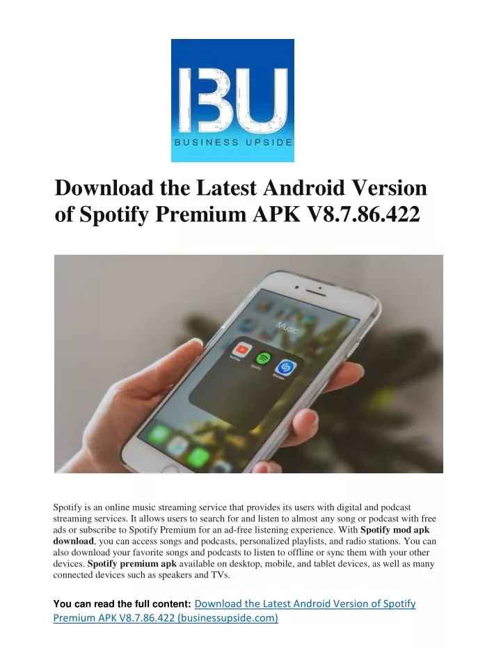 download the latest android version of spotify