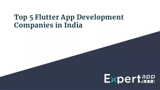 top 5 flutter app development companies in india