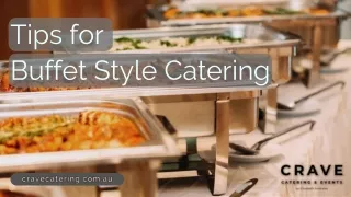 Tips for Buffet Style Catering