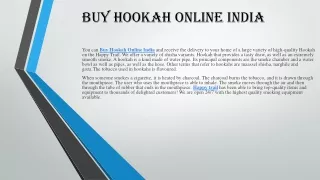Buy Hookah Online India