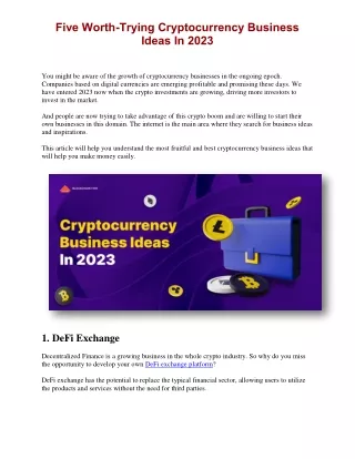 crypto business ideas 2023