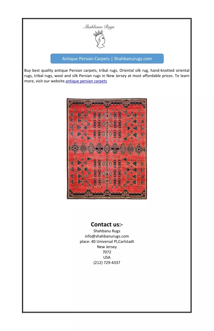 antique persian carpets shahbanurugs com