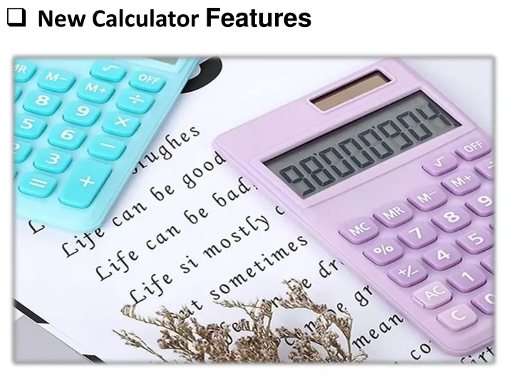 new calculator features