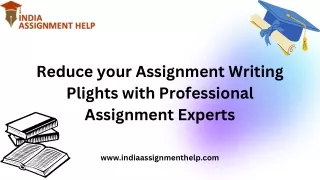 Reduce your Assignment Writing Plights with Professional Assignment Experts