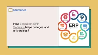 How Education ERP Software helps colleges and universities?