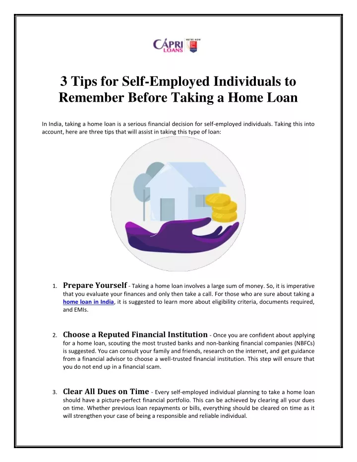 3 tips for self employed individuals to remember