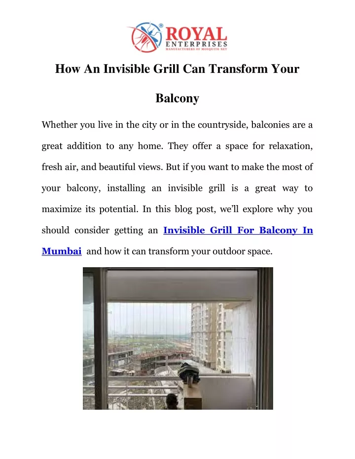 how an invisible grill can transform your