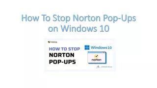 Stop Norton Pop-Ups on Windows 10