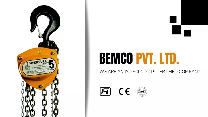 bemco pvt ltd we are an iso 9001 2015 certified