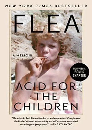 rEAD ONLINE pDF Acid for the Children: A Memoir