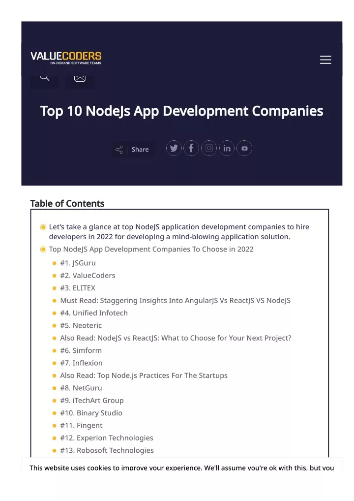 top 10 nodejs app development companies