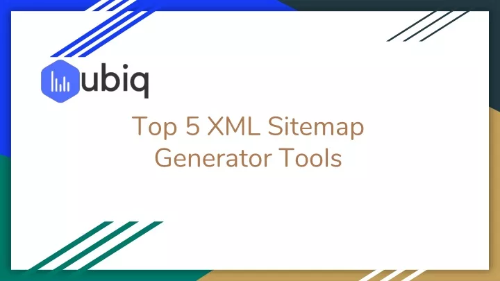 top 5 xml sitemap generator tools