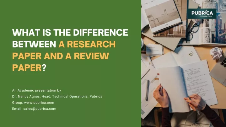what is the difference between a research paper